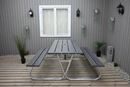 Picknickbord Robust, LxBxH 1750 x 1750 x 740 mm, grå