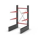 Grenställ Attillo, enkelsidig, HxB 2000 x 1000 mm, arm 1000 mm, grundsektion