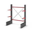 Grenställ Attillo, enkelsidig, HxB 2000 x 1500 mm, arm 600 mm, grundsektion