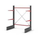 Grenställ Attillo, enkelsidig, HxB 2500 x 2000 mm, arm 1000 mm, grundsektion