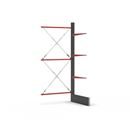 Grenställ Attillo, enkelsidig, HxB 3500 x 1500 mm, arm 1000 mm, utbyggnadssektion