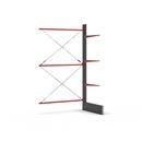 Grenställ Attillo, enkelsidig, HxB 3500 x 2000 mm, arm 1000 mm, utbyggnadssektion