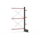 Grenställ Attillo, enkelsidig, HxB 3500 x 2000 mm, arm 600 mm, utbyggnadssektion