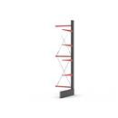 Grenställ Attillo, enkelsidig, HxB 4000 x 1000 mm, arm 1000 mm, utbyggnadssektion
