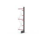 Grenställ Attillo, enkelsidig, HxB 4000 x 1000 mm, arm 600 mm, utbyggnadssektion