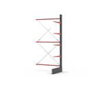 Grenställ Attillo, enkelsidig, HxB 4000 x 2000 mm, arm 1000 mm, utbyggnadssektion