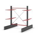 Grenställ Attillo, dubbelsidig, HxB 2500 x 2000 mm, arm 1000 mm, grundsektion