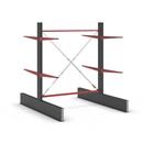 Grenställ Attillo, dubbelsidig, HxB 2500 x 2000 mm, arm 1000 mm, grundsektion