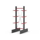 Grenställ Attillo, dubbelsidig, HxB 3000 x 1000 mm, arm 600 mm, grundsektion