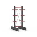 Grenställ Attillo, dubbelsidig, HxB 3000 x 1000 mm, arm 600 mm, grundsektion