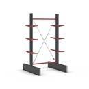 Grenställ Attillo, dubbelsidig, HxB 3000 x 1500 mm, arm 600 mm, grundsektion