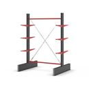 Grenställ Attillo, dubbelsidig, HxB 3000 x 2000 mm, arm 600 mm, grundsektion