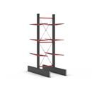 Grenställ Attillo, dubbelsidig, HxB 3500 x 1000 mm, arm 1000 mm, grundsektion