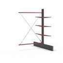 Grenställ Attillo, dubbelsidig, HxB 3000 x 2000 mm, arm 1000 mm, utbyggnadssektion