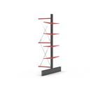 Grenställ Attillo, dubbelsidig, HxB 4000 x 1000 mm, arm 1000 mm, utbyggnadssektion