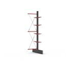 Grenställ Attillo, dubbelsidig, HxB 4000 x 1000 mm, arm 600 mm, utbyggnadssektion