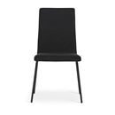 Skalstol Elin, stapelbar, 4-pack, svart/svart