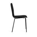 Skalstol Elin, stapelbar, 4-pack, svart/svart