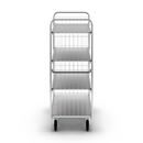Hyllvagn Fyn, LxBxH 1190x650x1695 mm, 4 hyllplan