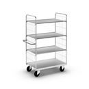 Hyllvagn Fyn, LxBxH 1190x650x1695 mm, 4 hyllplan