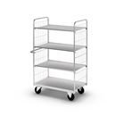 Hyllvagn Fyn, LxBxH 1190x650x1695 mm, 4 hyllplan