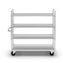 Hyllvagn Fyn, LxBxH 1790x650x1695 mm, 4 hyllplan