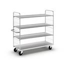 Hyllvagn Fyn, LxBxH 1790x650x1695 mm, 4 hyllplan
