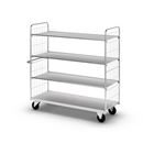 Hyllvagn Fyn, LxBxH 1790x650x1695 mm, 4 hyllplan