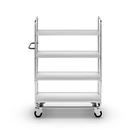 Hyllvagn Ven, LxBxH 1195x470x1590 mm, 4 hyllplan