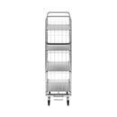 Hyllvagn Ven, LxBxH 815x470x1590 mm, 4 hyllplan